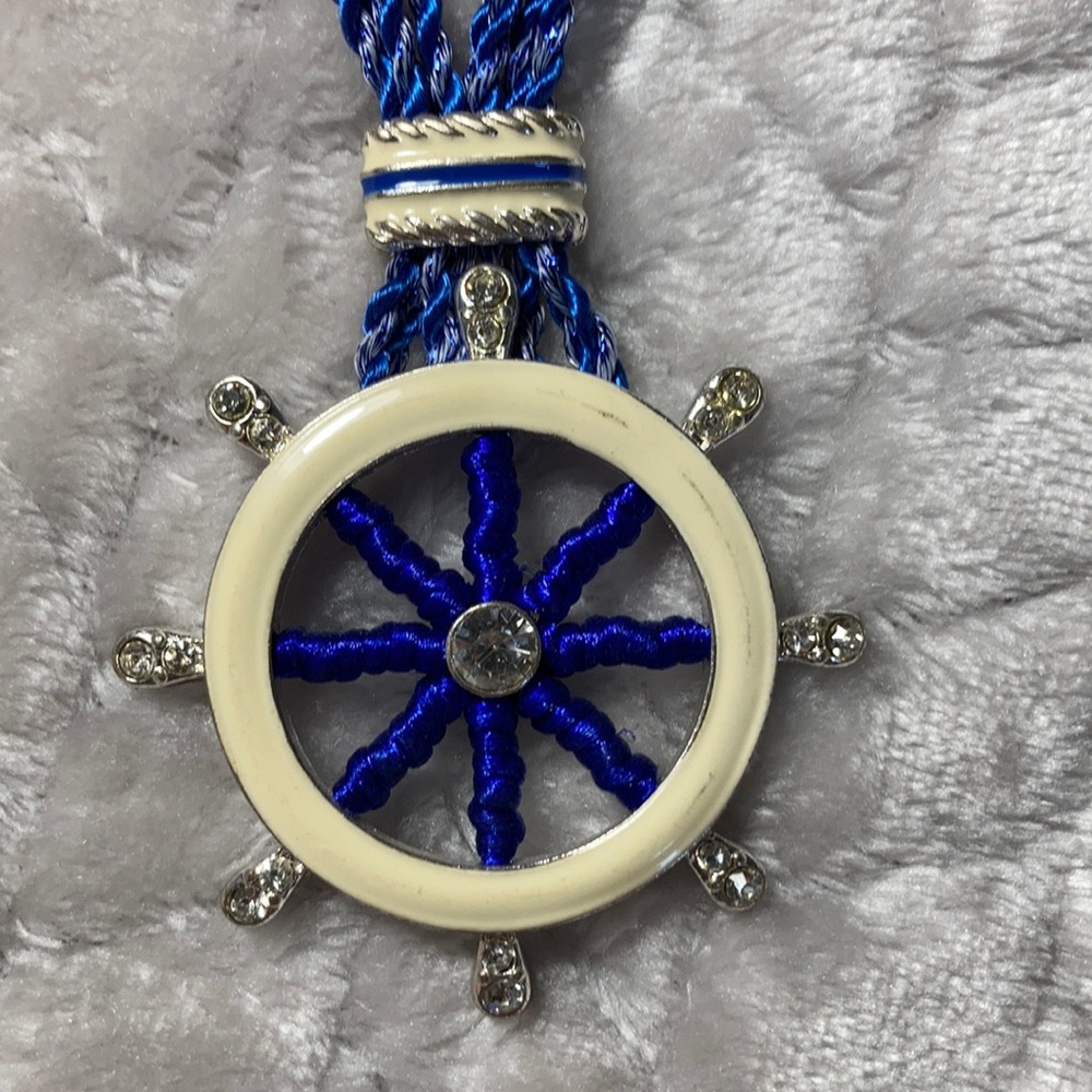 Blue sea themed necklace